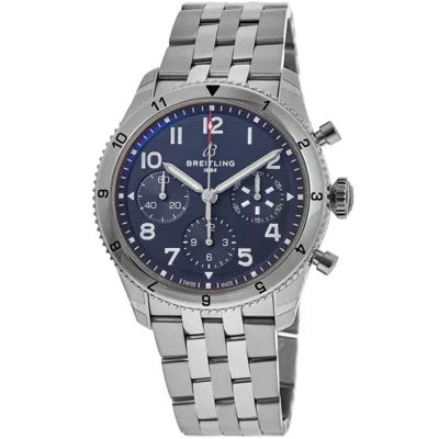 Breitling Classic Avi Chronograph 42 Tribute To Vought F4u Corsair Blue Dial Steel Men's Watch A233801a1c1a1