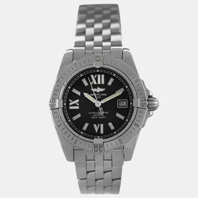 Pre-owned Breitling Cockpit Lady A71356 Quartz Black Stainless Steel Women's Wristwatch 32 Mm