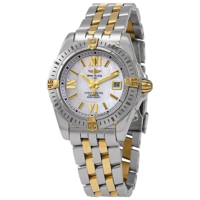 Breitling Cockpit Quartz Ladies 18kt Yellow Gold And Stainless Steel Watch B7135612/a662.367d In Metallic