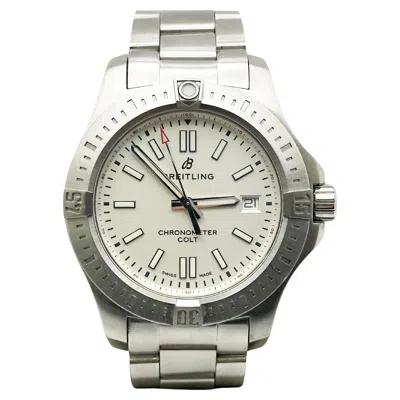 Pre-owned Breitling Colt A17313 41mm Stainless Steel Box Paper In Multi