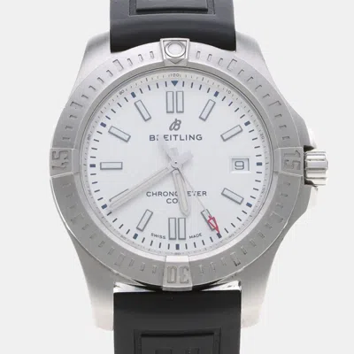 Pre-owned Breitling Colt A17313 Automatic White Stainless Steel Men's Wristwatch 44mm