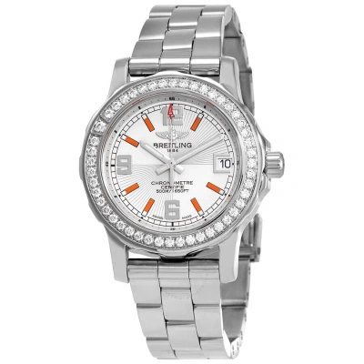 Breitling Colt Quartz Diamond Silver Dial Ladies Watch A7738753/g764.158a