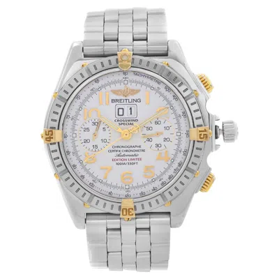 Pre-owned Breitling Crosswind Limited Steel White Dial Automatic Watch B44356