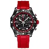 Breitling Endurance Pro 38 Quartz Chronograph Black Dial Breitlight Red Rubber Strap Unisex Watch X83310d91b2s In Black