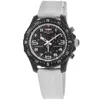 Breitling Endurance Pro 38 Quartz Chronograph Black Dial Breitlight White Rubber Strap Unisex Watch X83310a71b In Black