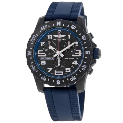 Breitling Endurance Pro 44 Chronograph Black Dial Breitlight Rubber Strap Men's Watch X82310d51b1s2
