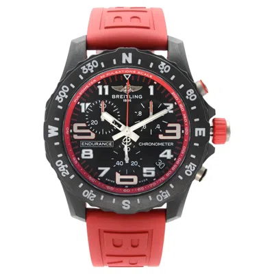 Pre-owned Breitling Endurance Pro Breitlight Red Black Dial Quartz Men Watch X82310d91b1s1