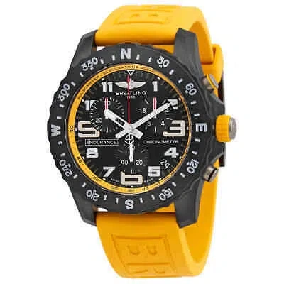 Pre-owned Breitling Endurance Pro Chronograph Quartz Black Dial Men's Watch X82310a41b1s1