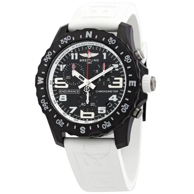 Breitling Endurance Pro Chronograph Quartz Black Dial Men's Watch X82310a71b1s1 In Black / White
