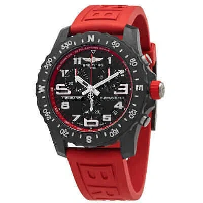 Pre-owned Breitling Endurance Pro Chronograph Quartz Black Dial Men's Watch X82310d91b1s1