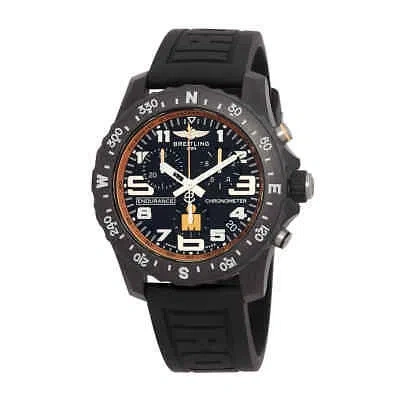 Pre-owned Breitling Endurance Pro Ironman Finisher Chronograph Quartz Chronometer Black