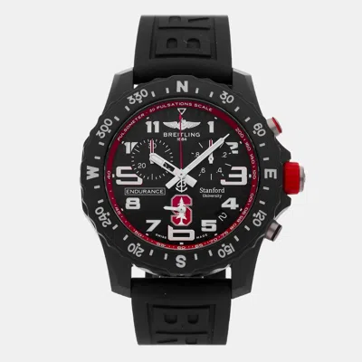 Pre-owned Breitling Endurance Pro Stanford University X823109c1b1s1 Black Breitlight Quartz Men's Watches 44mm
