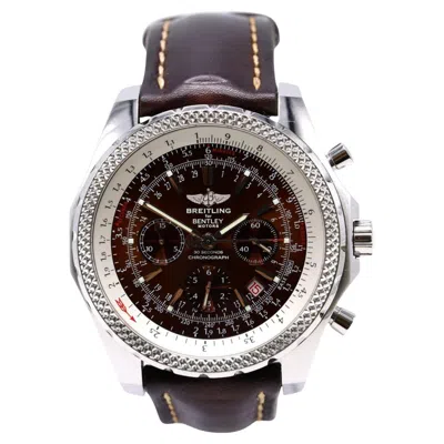Pre-owned Breitling For Bentley Motors A2536212 48mm Stainless Steel Bronze Dial Watch In Multi