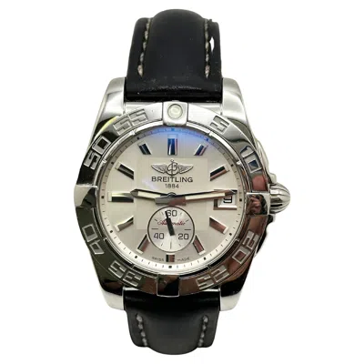 Pre-owned Breitling Galactic 36 A37330 Stainless Steel Leather Band Box Paper In Multi