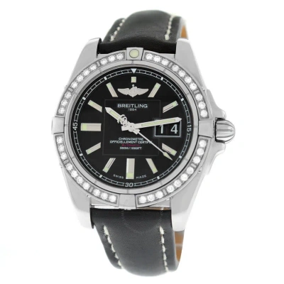 Breitling Galactic Automatic Chronometer Diamond Black Dial Men's Watch A49350la/ba07-429x