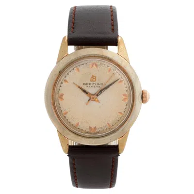 Pre-owned Breitling Geneve Ref 2907, 36mm Gold Plated Stainless Steel Case, Manual, C1950 In Multi