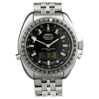 Pre-owned Breitling "harrison Ford" Pluton Navitimer 2100 Multifunction Military Pilots