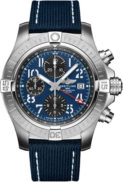 Pre-owned Breitling Lowest Price  Avenger Chronograph Blue Dial Mens Watch On Sale