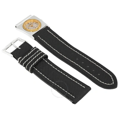 Breitling Men's Watch Band With Second Timezone Attachment B6107211/e103.141x.a18 In Black