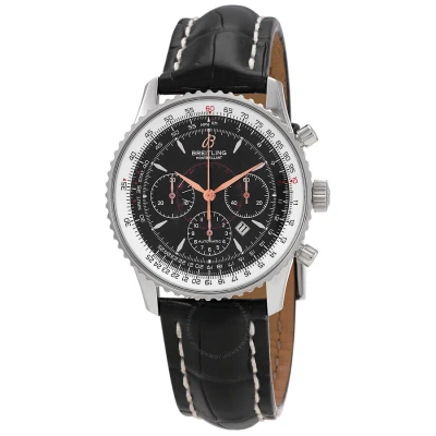Breitling Montbrillant Chronograph Automatic Black Dial Men's Watch A4137012/b875.728p.a18ba