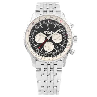Pre-owned Breitling Navitimer 1 B01 Steel Black Dial Mens Watch Ab0127211b1a1