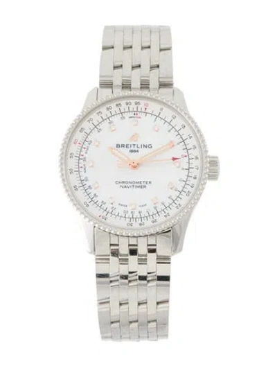 Pre-owned Breitling Navitimer 35 Watch, 35mm In Multi