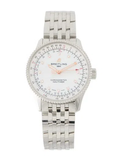 Pre-owned Breitling Navitimer 35 Watch, 35mm In Multicolor
