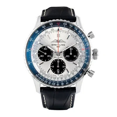 Pre-owned Breitling Navitimer 8 Watch 43mm Stainless Steel Blue Index Hour Markers Dial