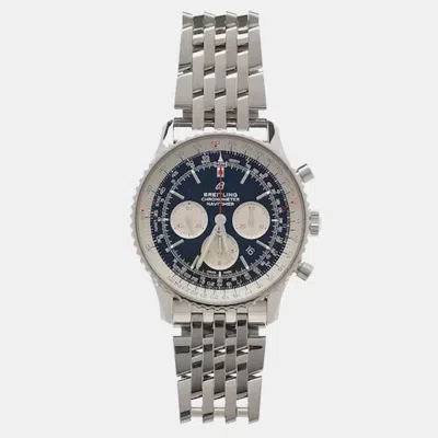Pre-owned Breitling Navitimer Ab0127211c1a1 Black Stainless Steel Automatic Men's Watches 46 Mm