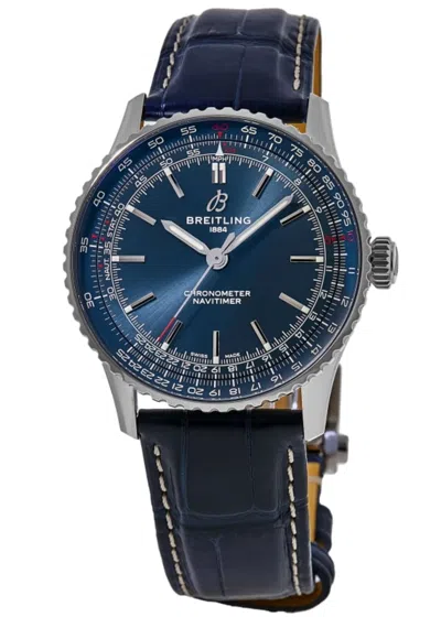 Breitling Navitimer Automatic 41 Blue Dial Alligator Leather Strap Men's Watch A17329161c1p1