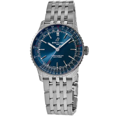 Breitling Navitimer Automatic 41 Blue Dial Steel Men's Watch A17329161c1a1 In Silver