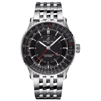 Breitling Navitimer Automatic 41 Gmt Black Dial Steel Men's Watch A32310251b1a1
