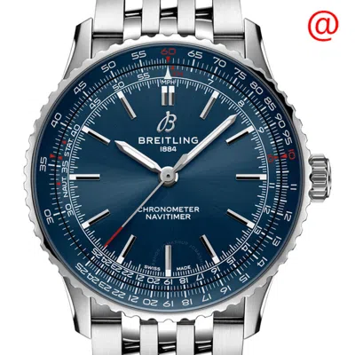 Breitling Navitimer Automatic Blue Dial Men's Watch A17329161c1a1 In Blue/silver Tone