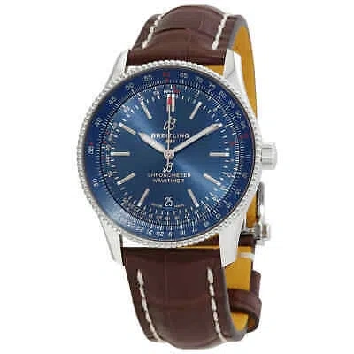 Pre-owned Breitling Navitimer Automatic Chronometer Blue Dial Men's Watch A17326161c1p2