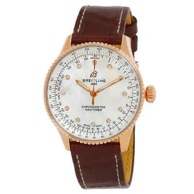 Pre-owned Breitling Navitimer Automatic Diamond Ladies Watch R17327211a1p1