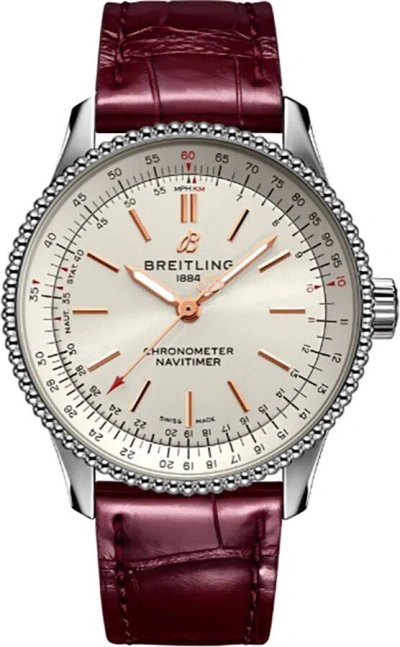 Pre-owned Breitling Navitimer Automatic Mop Dial Womens Dress Watch Buy On Sale Online