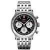 Breitling Navitimer B01 Chronograph 43 Automatic Black Dial Steel Men's Watch Ab0138211b1a1 In Brown