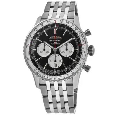 Breitling Navitimer B01 Chronograph 43 Automatic Black Dial Steel Men's Watch Ab0138211b1a1