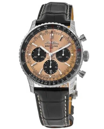 Pre-owned Breitling Navitimer B01 Chronograph 43 Copper Men's Watch Ab0138241k1p1