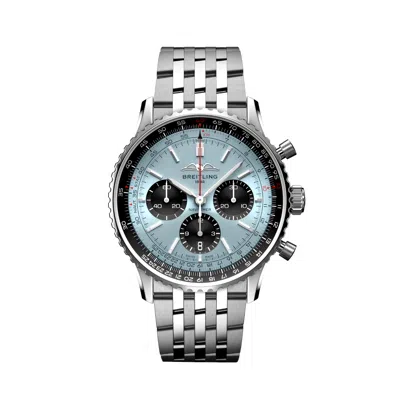 Pre-owned Breitling Navitimer B01 Chronograph 43 Ice Blue Dial Watch Ab0138241c1a1