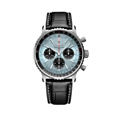 Pre-owned Breitling Navitimer B01 Chronograph 43 Ice Blue Dial Watch Ab0138241c1p1