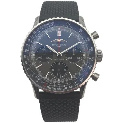 Pre-owned Breitling Navitimer B01 Chronograph 43mm Stainless Steel Pilot Watch Collectors In Multi