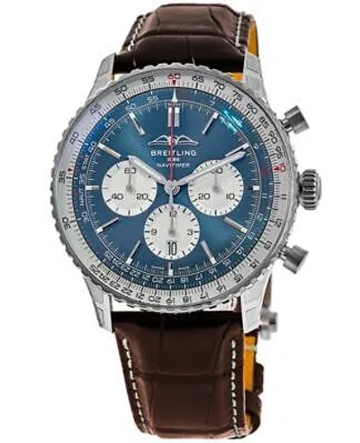Pre-owned Breitling Navitimer B01 Chronograph 46 Blue Dial Men's Watch Ab0137211c1p1