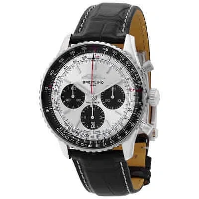 Pre-owned Breitling Navitimer B01 Chronograph Automatic Chronometer Silver Dial Men's