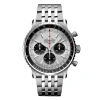 BREITLING BREITLING NAVITIMER B01 CHRONOGRAPH AUTOMATIC SILVER DIAL MEN'S WATCH AB0138241G1A1