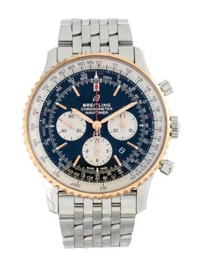 Pre-owned Breitling Navitimer B01 Watch, 46mm In Multicolor