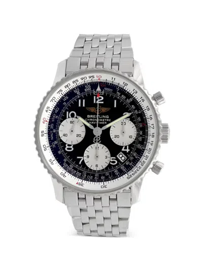 Pre-owned Breitling Navitimer Chronograph 42mm Watch In Blue