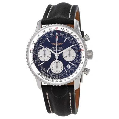 Breitling Navitimer Chronograph Automatic Chronometer Blue Dial Men's Watch A2332212/c587.731p.a20ba In Black