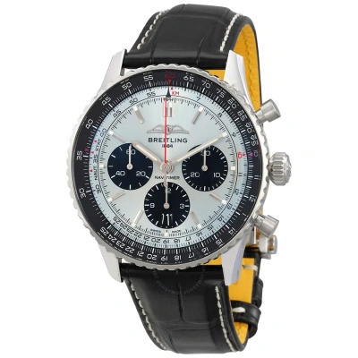 Breitling Navitimer Chronograph Automatic Chronometer Blue Dial Men's Watch Ab0138241c1p1 In Black / Blue