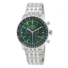 BREITLING BREITLING NAVITIMER CHRONOGRAPH AUTOMATIC CHRONOMETER GREEN DIAL MEN'S WATCH AB0137241L1A1